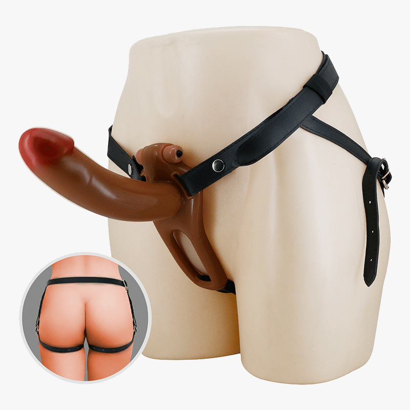 Arnés con Dildo Hueco Vibrador 6.7″ Pretty Love Bradden BW-022105Z
